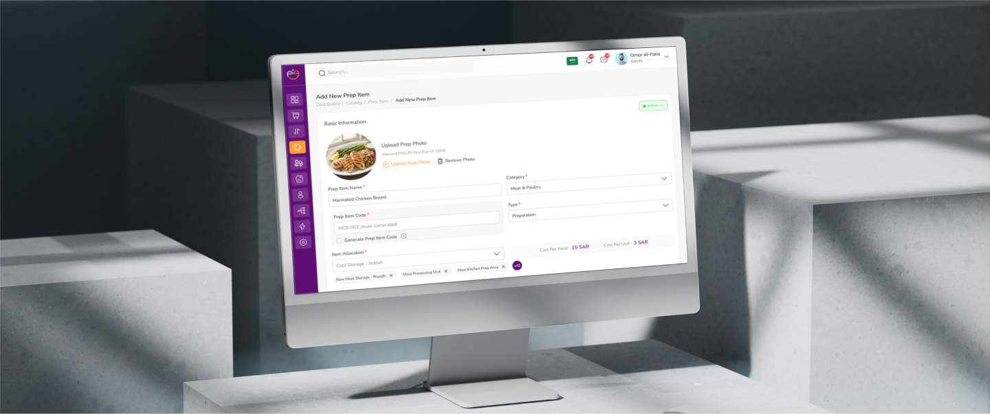 recipes mockup